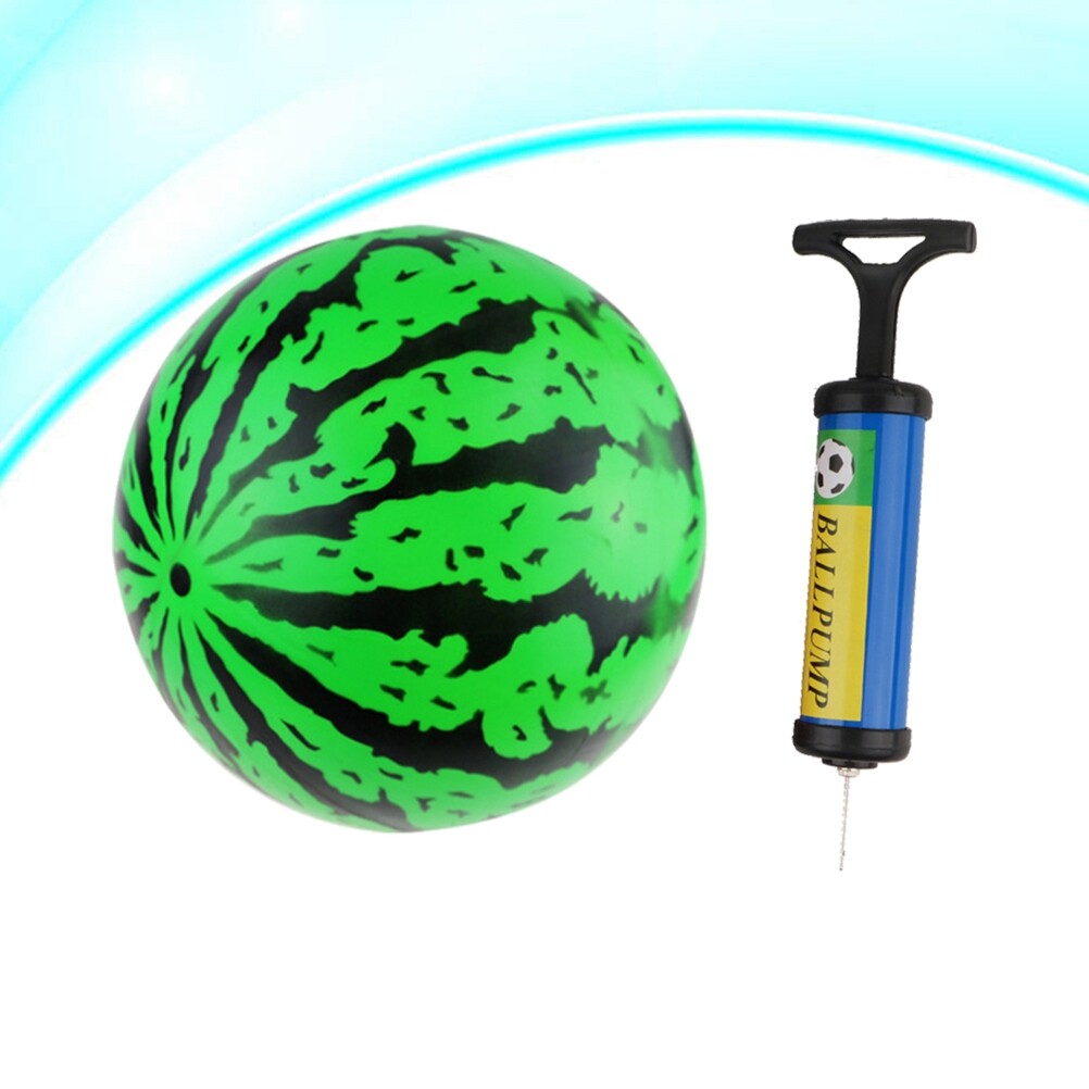 2Pcs 9 Inch Inflatable Bouncy Ball with Pump Kids Education Toys Q272