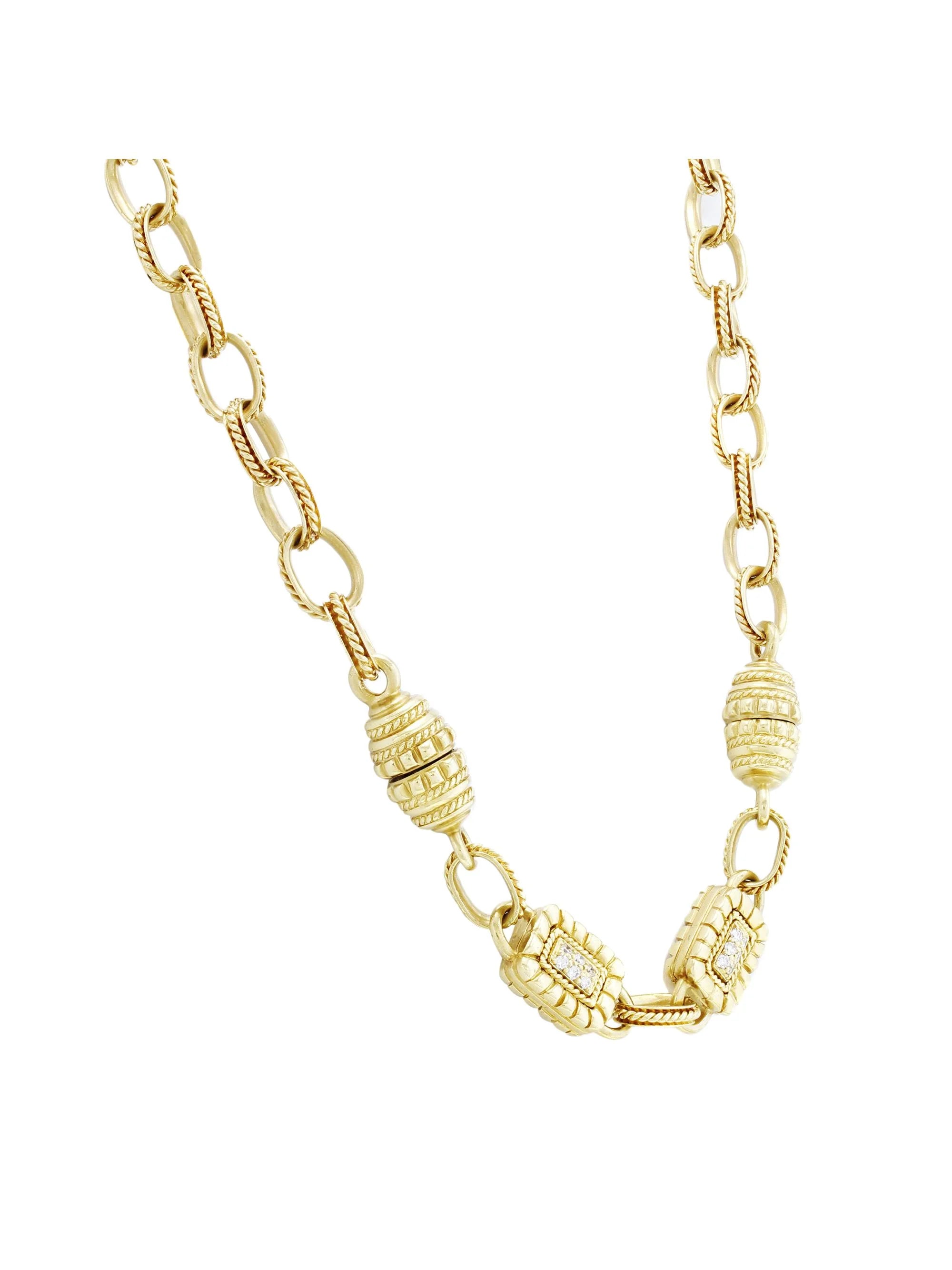 18k Yellow Gold Diamond Necklace V76599
