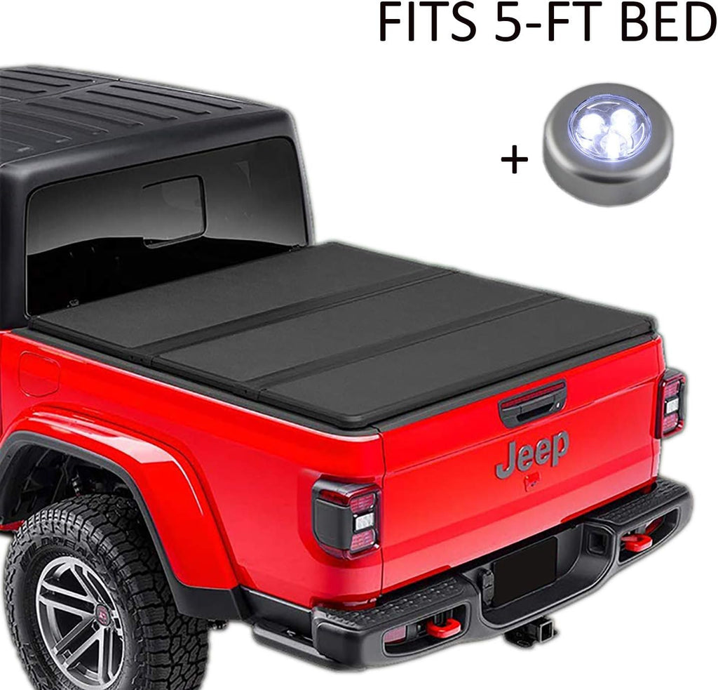 Soft Tri Fold Truck Bed Tonneau Cover for Jeep Gladiator JT Pickup R1524