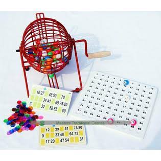 Bingo Set with Bingo Cage, 90 Balls, Tickets, Tray and Markers V557304