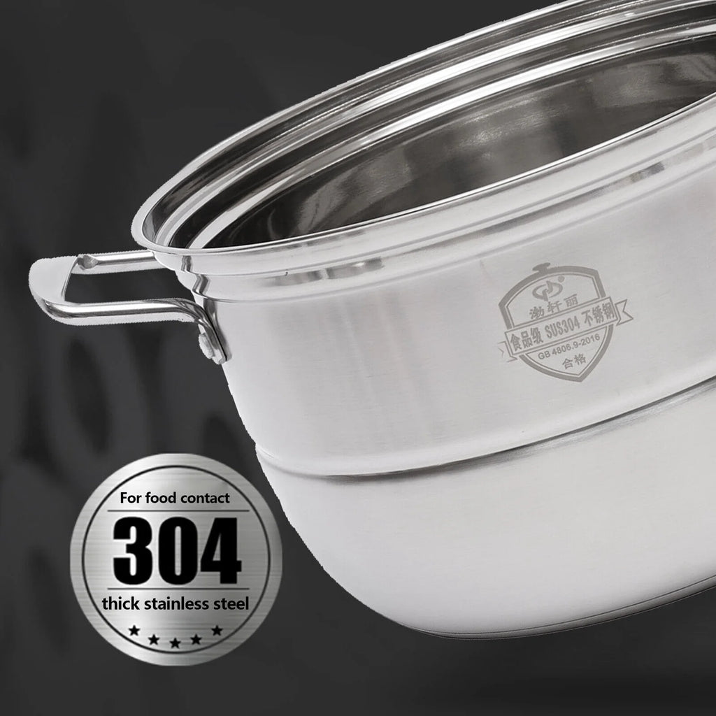 Stainless Steel 5 Tier Steaming Pot with Lid Cookware D9413