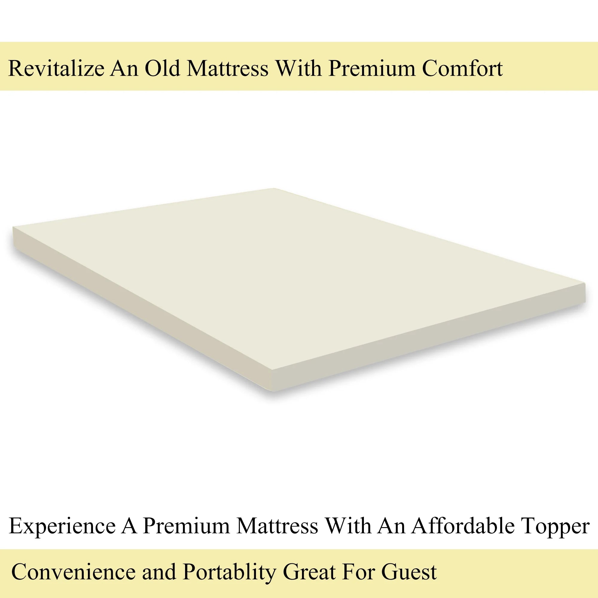 2" High Density Foam Mattress Topper E729