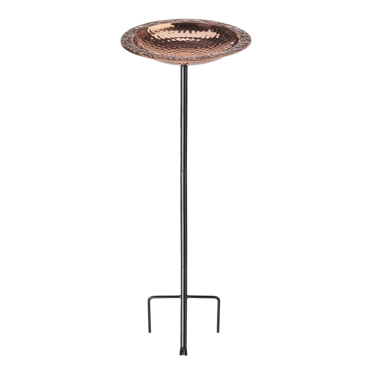 Copper Bird Bath on Garden Pole W473