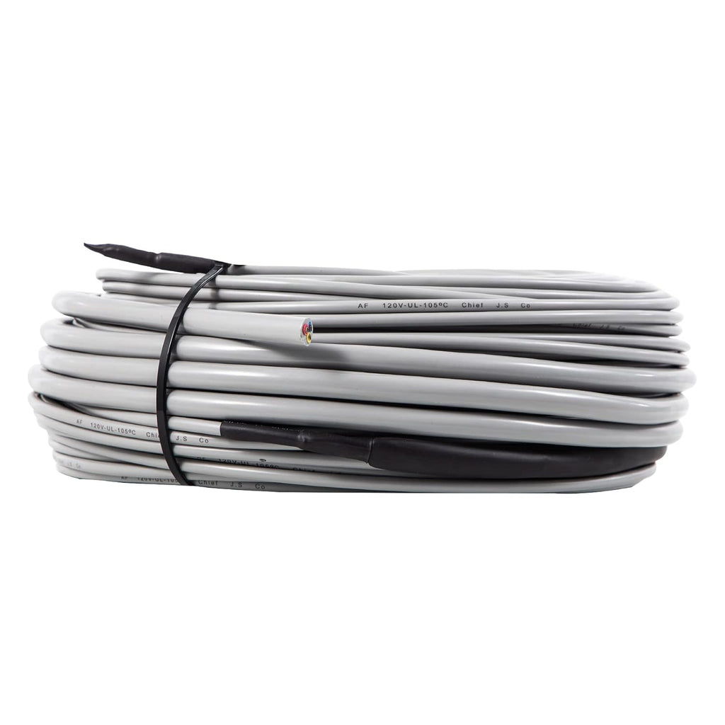 128.8 Square Feet Waterproof Insulated Floor Heating Cable with Temperature Control Panel W9922