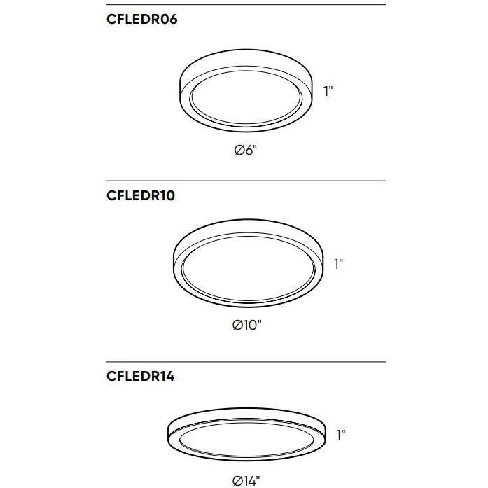 Satin Nickel LED Round Flush Mount Z122