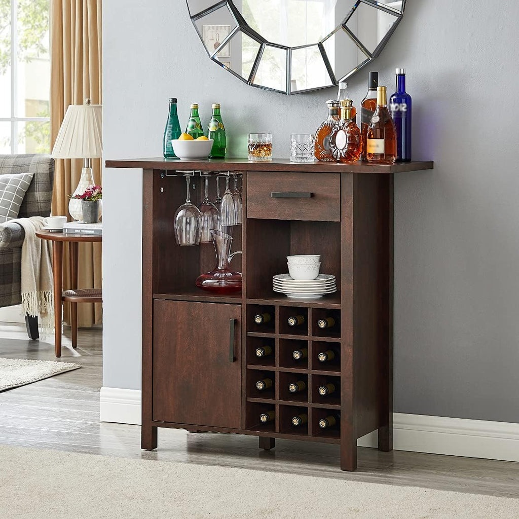 Stone Grey Bar Cabinet Server G42156