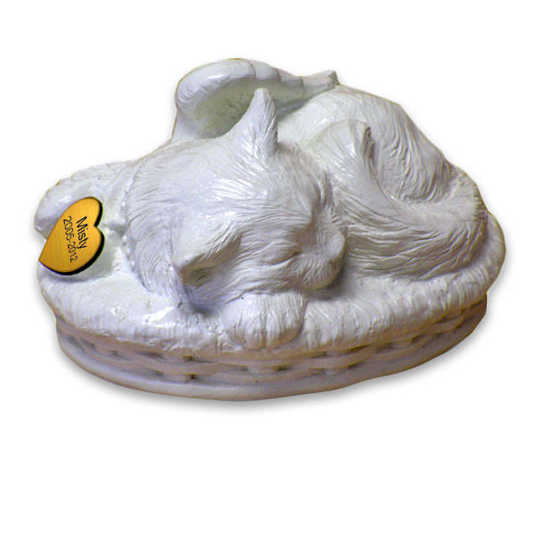 White Pet Cremation Urn E894836