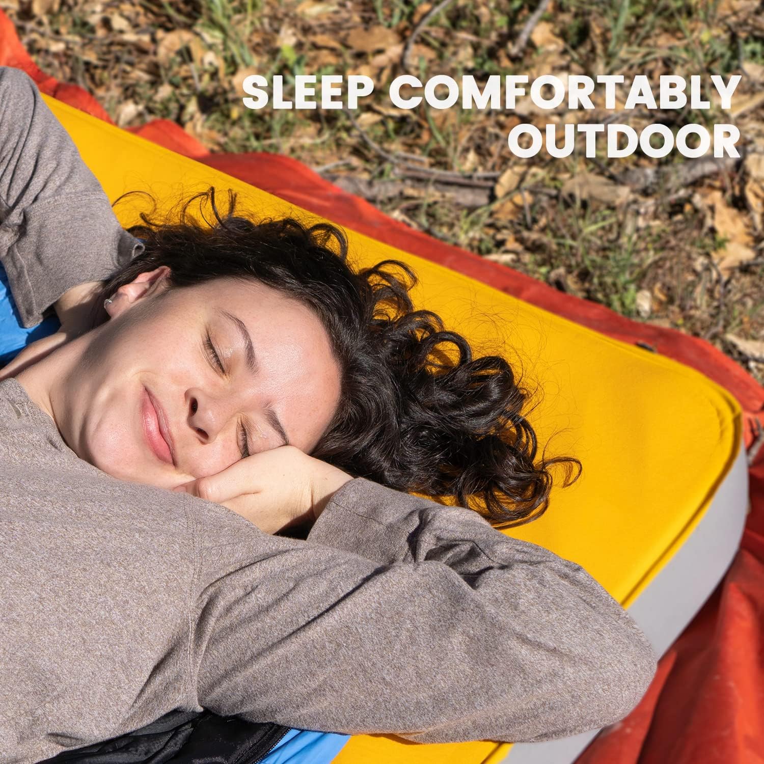 4 Inch Self-Inflating Foam Sleeping Pad with Pump Sac, 78'' x 30'' x 4'' C19626