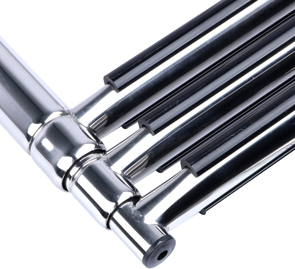 Stainless Steel 3 Step Telescoping Pontoon Boat Ladder, 600 Pounds Capacity, Pack of 2 P1709