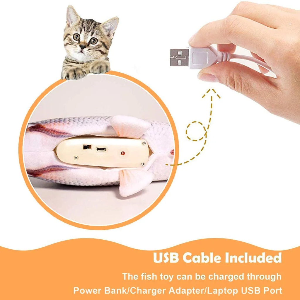Electric Flopping Cat Kicker Fish Toy M317