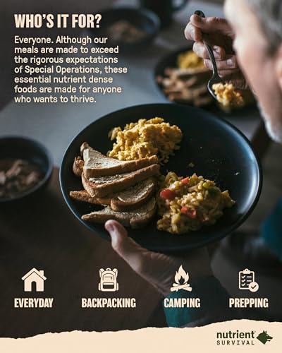 MRE Homestyle Scramble Eggs, Ready to Eat Meals (9 Servings) Freeze Dried Emergency Food Supply C192