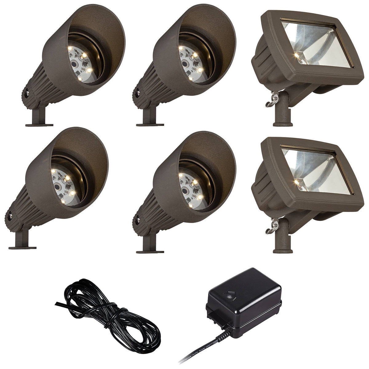Bronze LED Spot and Path Light Landscape Kit A972