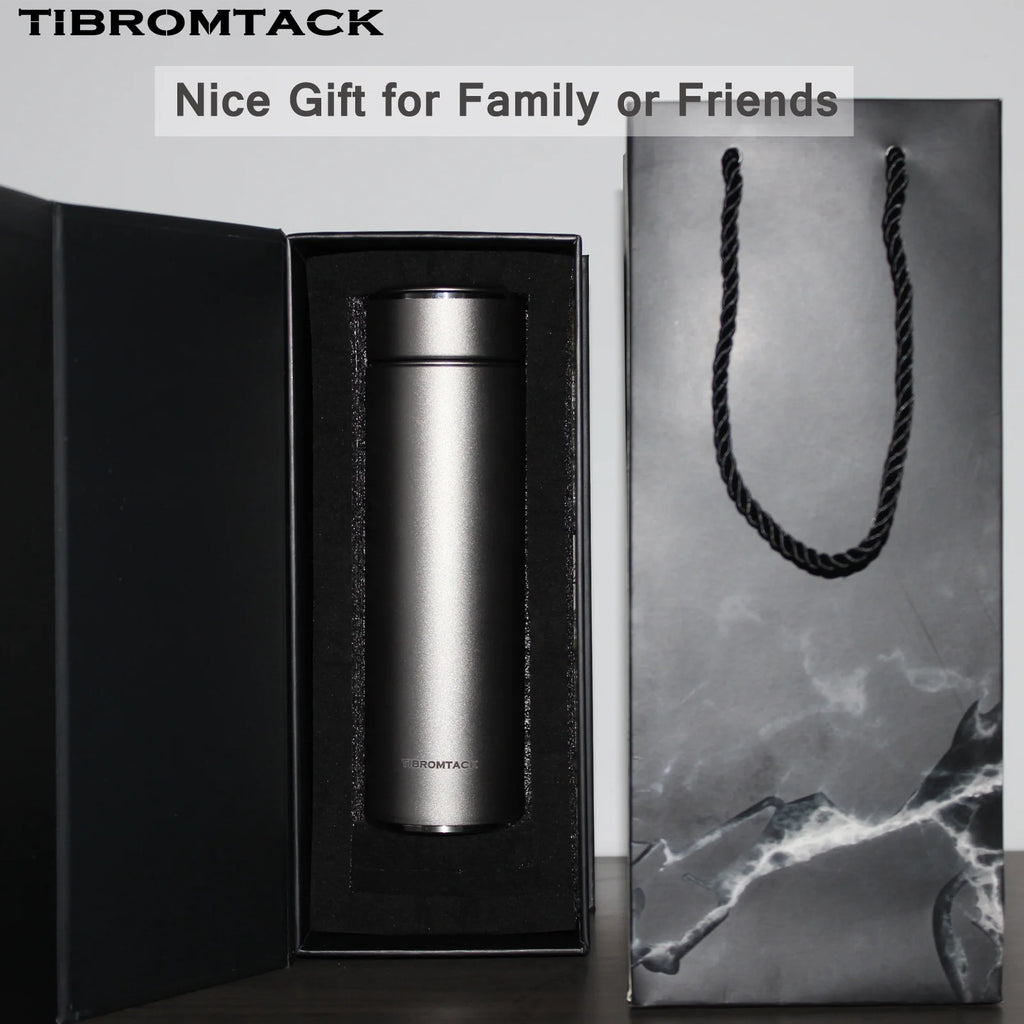 Titanium Insulated Water Bottle 320ml Double Wall Vacuum Thermos Bottle S9606