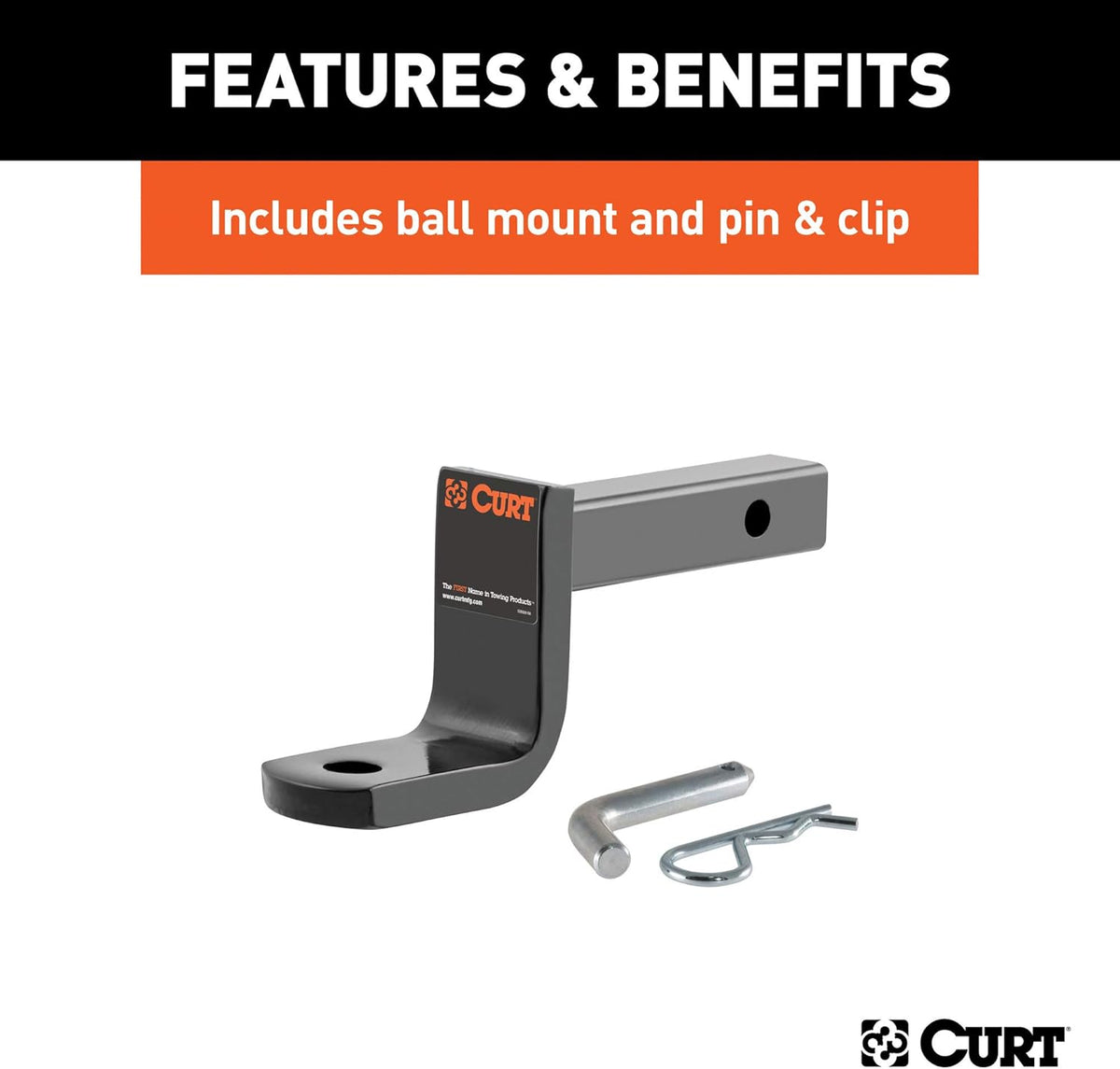 Class 1 Trailer Hitch with Ball Mount, 1-1/4-In Receiver R203