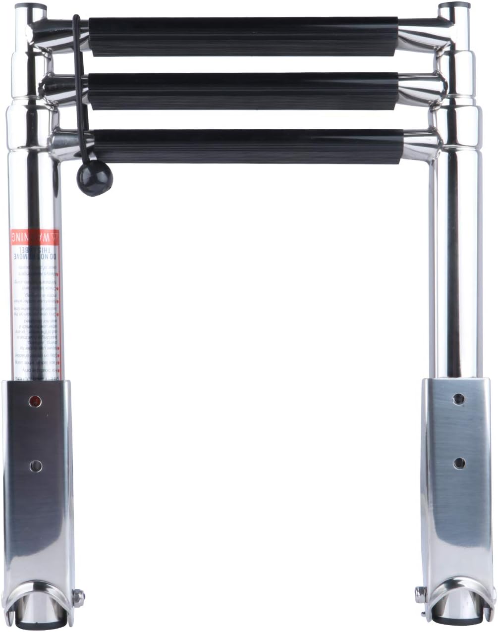 Stainless Steel 3 Step Telescoping Pontoon Boat Ladder, 600 Pounds Capacity, Pack of 2 P1709
