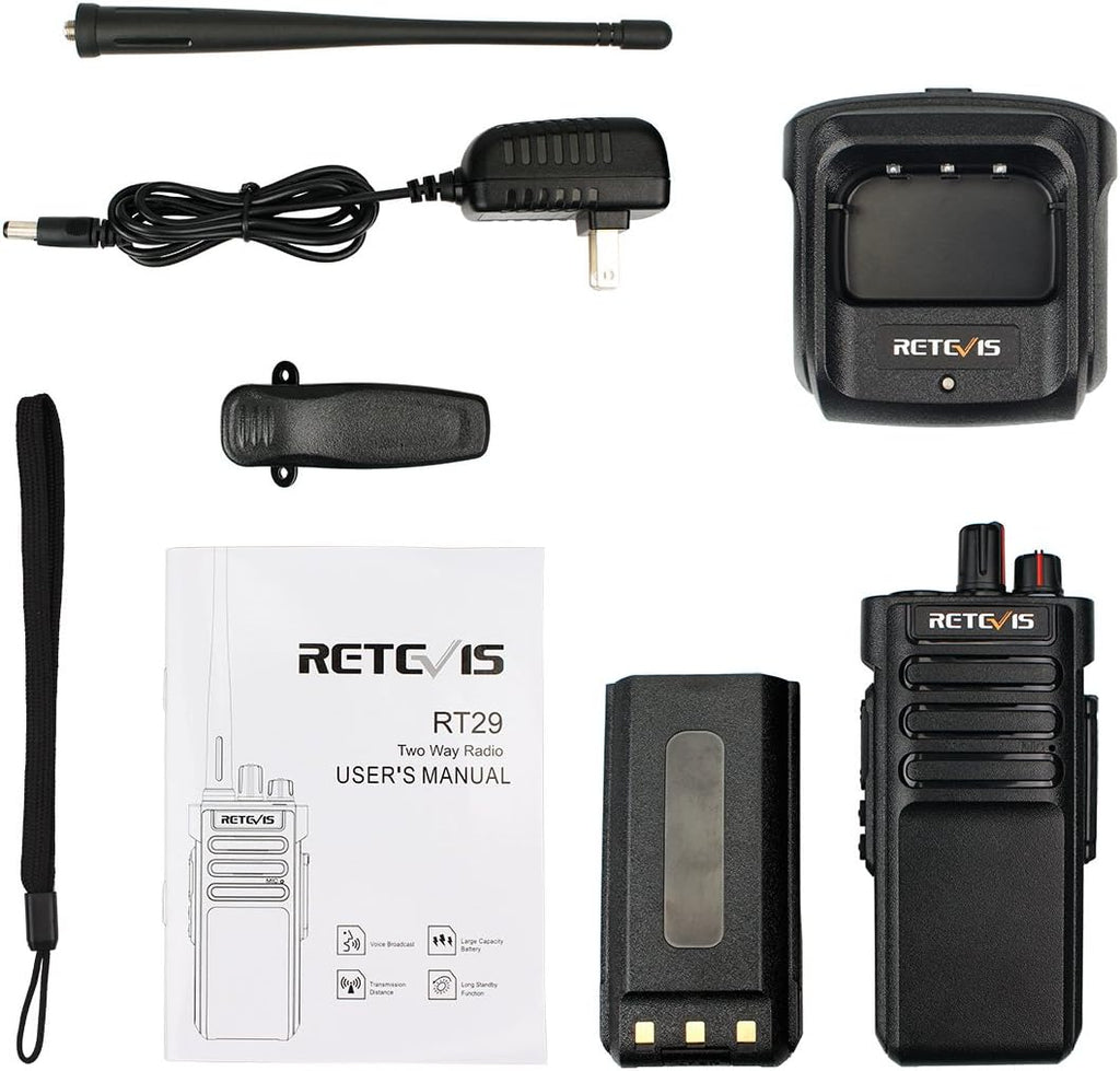 5 Pack Waterproof Two Way Radios V9710