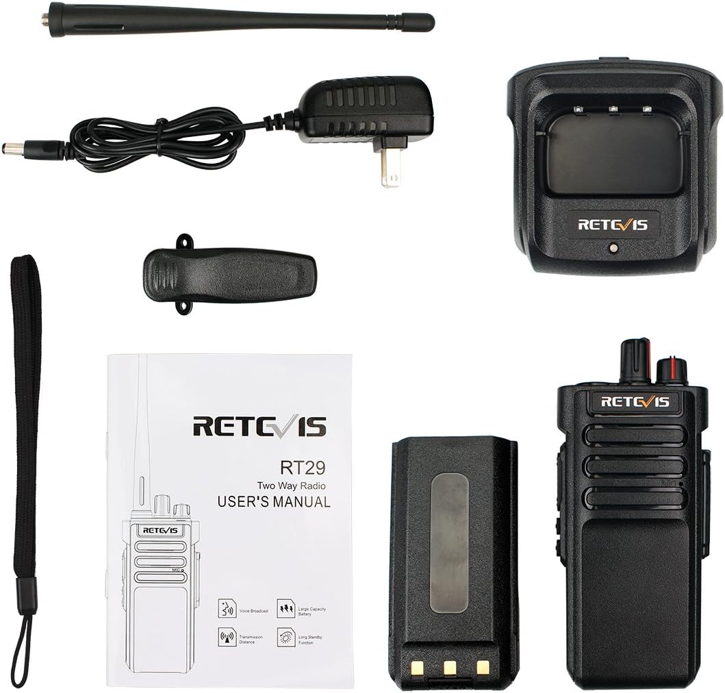 5 Pack Waterproof Two Way Radios V9710