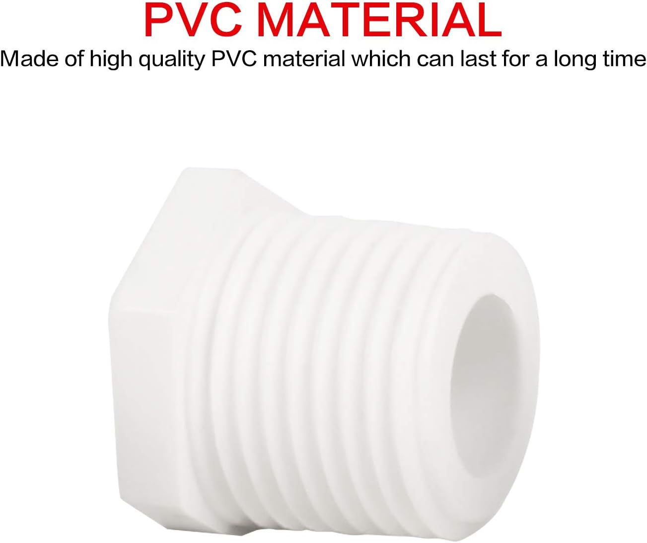25 Pcs 1/2 Inch White Plastic Water Heater Drain Plug L85609