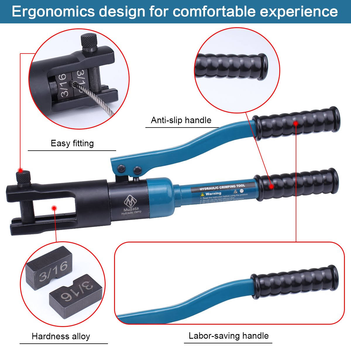Hydraulic Crimper Tool for Stainless Steel A170