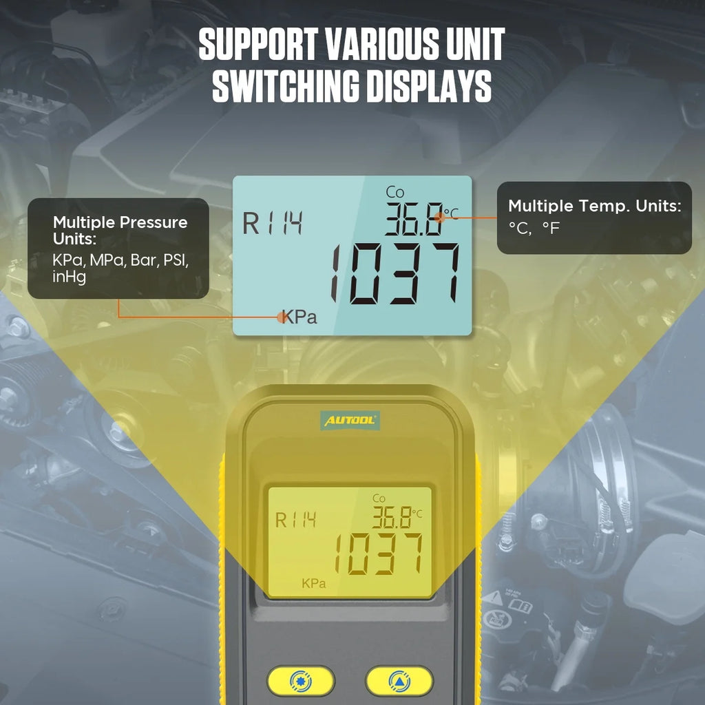 Digital Refrigeration Manifold Gauge Set HVAC Vacuum Pressure Tester Kit G58291