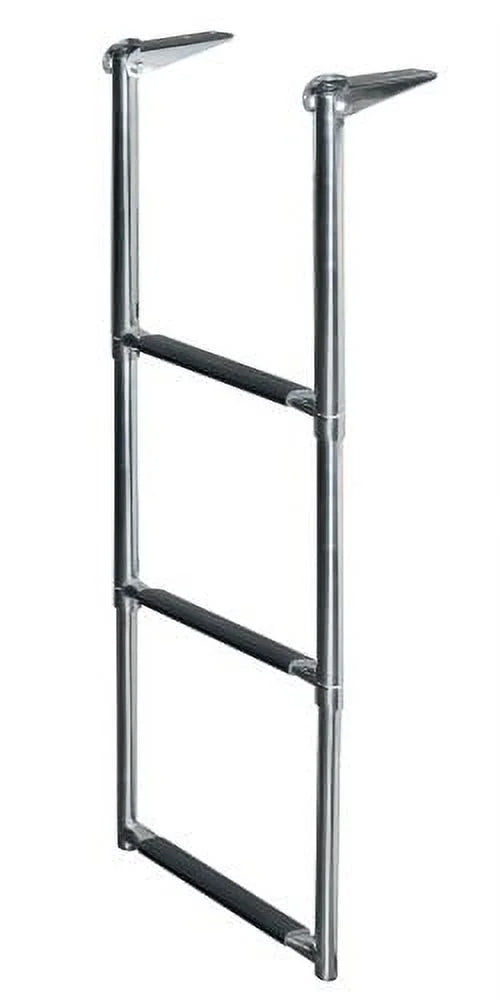 3-Step Telescoping Stainless Steel Drop Ladder F98088
