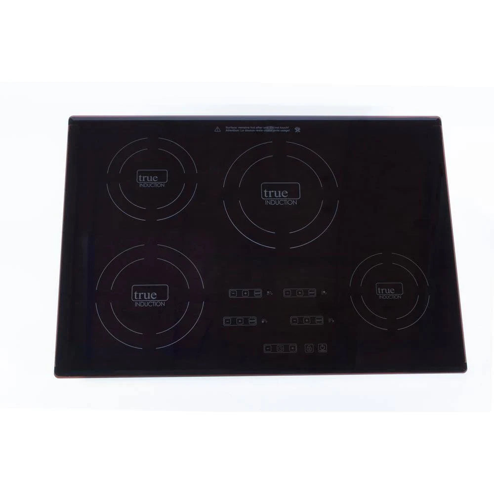 Black Glass Induction Cooktop with 4 Induction Elements W141376