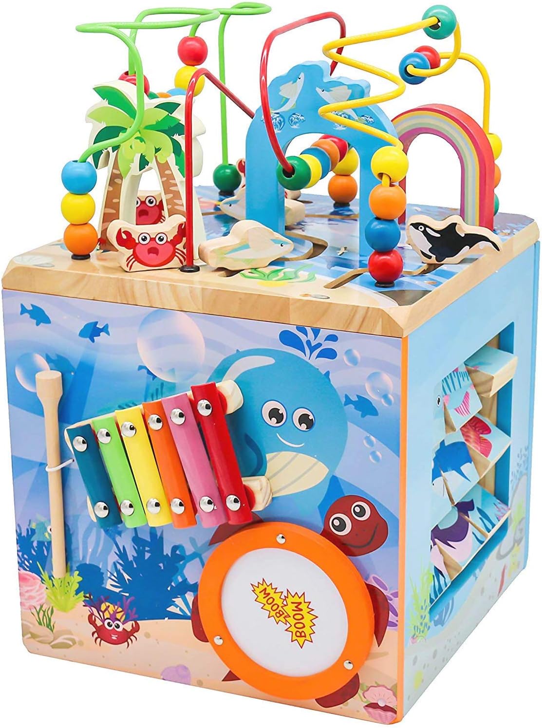 Deluxe Activity Wooden Maze Cube E38446
