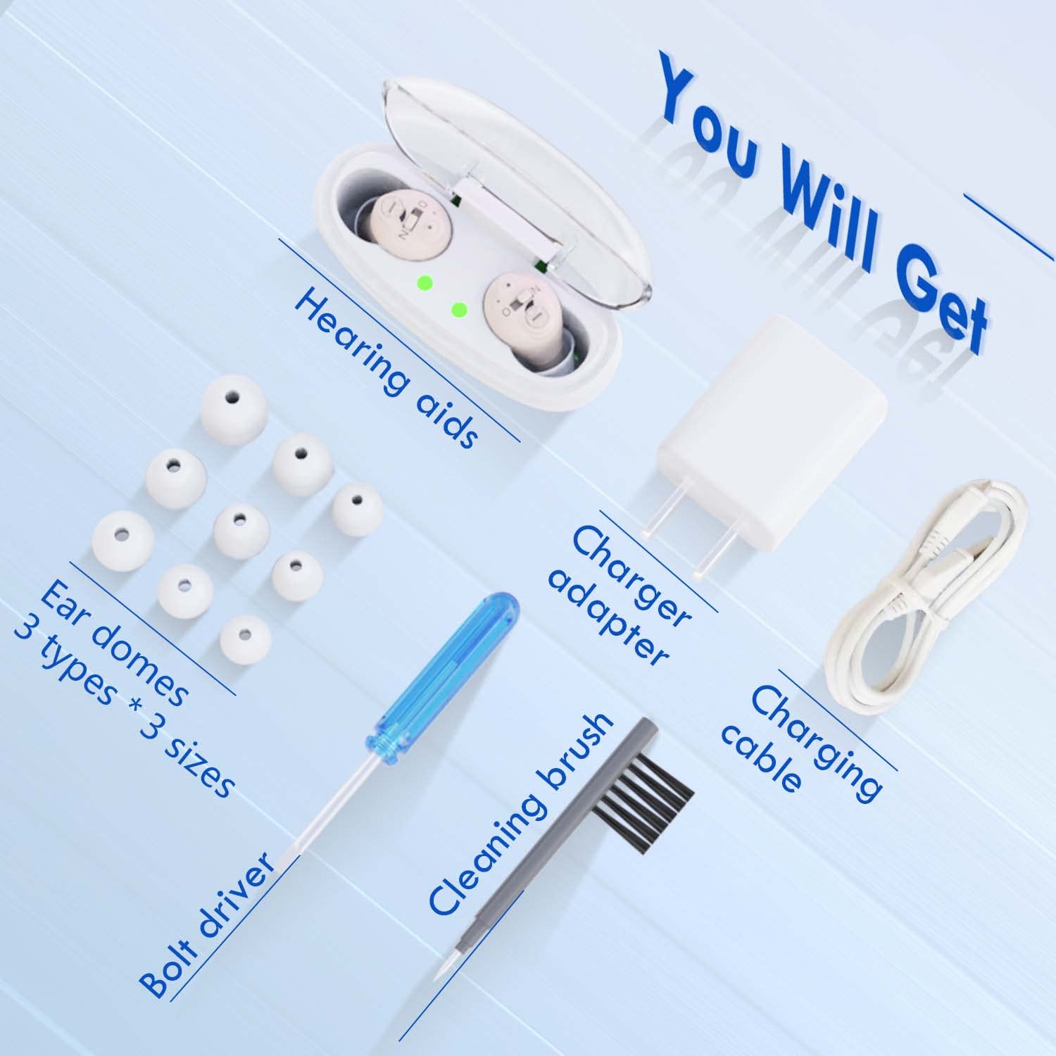 Rechargeable Invisible Hearing Aids M44578