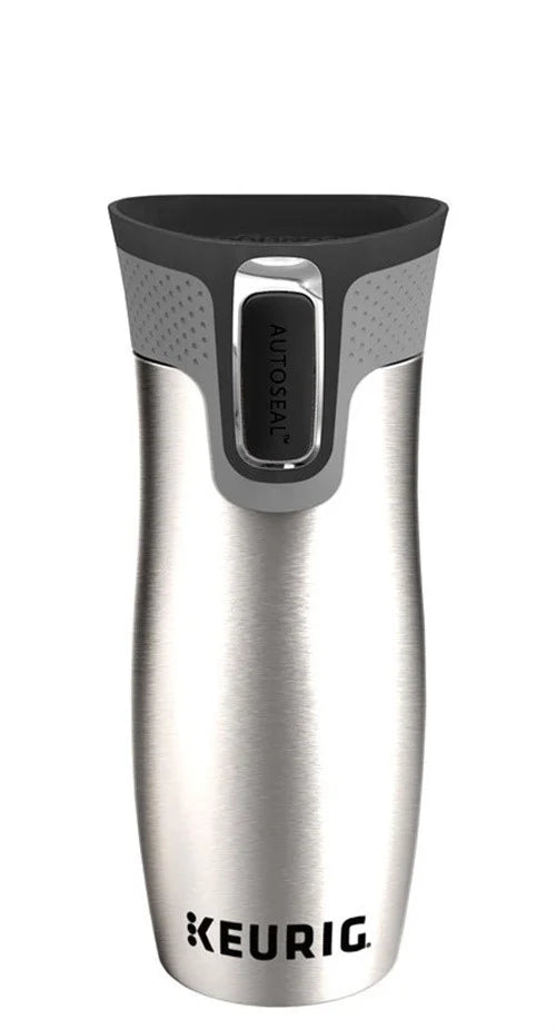 Silver Vacuum Insulated Stainless Steel Coffee Travel Mug M1958