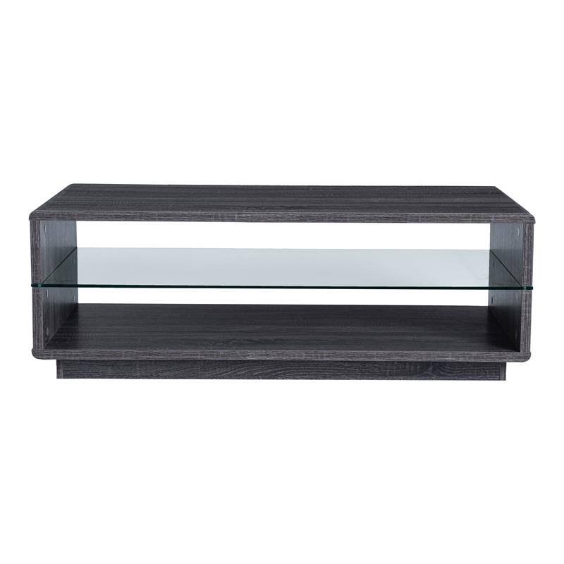 3-Piece Wood Coffee Table Set in Distressed Gray Y92102