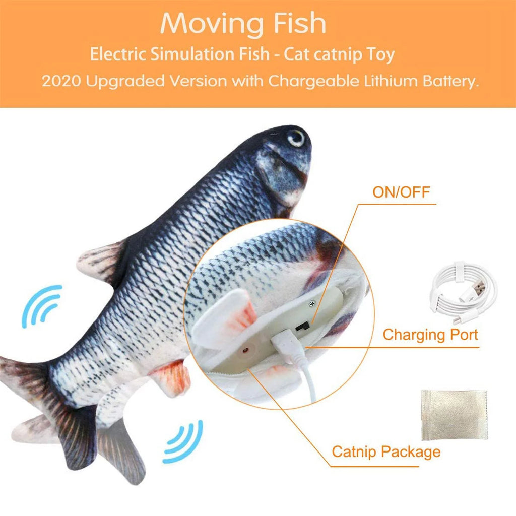 Electric Flopping Cat Kicker Fish Toy M317