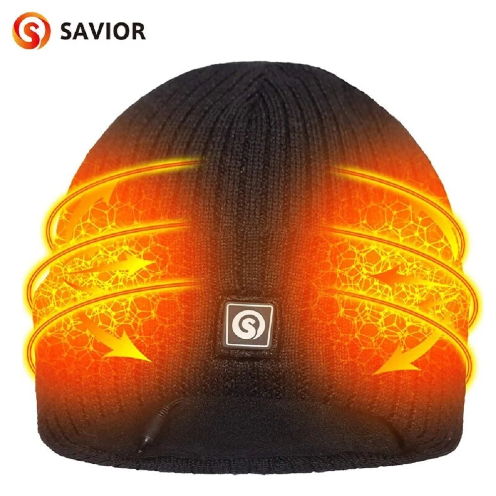 Rechargeable Battery Heating Beanie with 3 Heat Tempo N4016