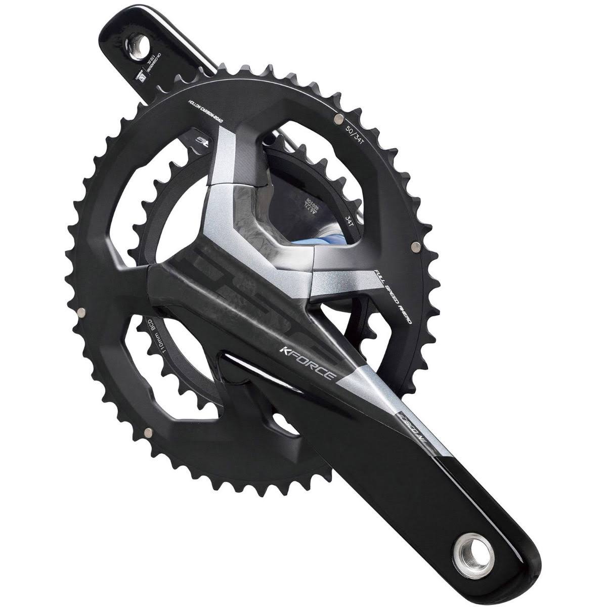 Black/Silver Carbon Chainset 50/34t 175mm R351445