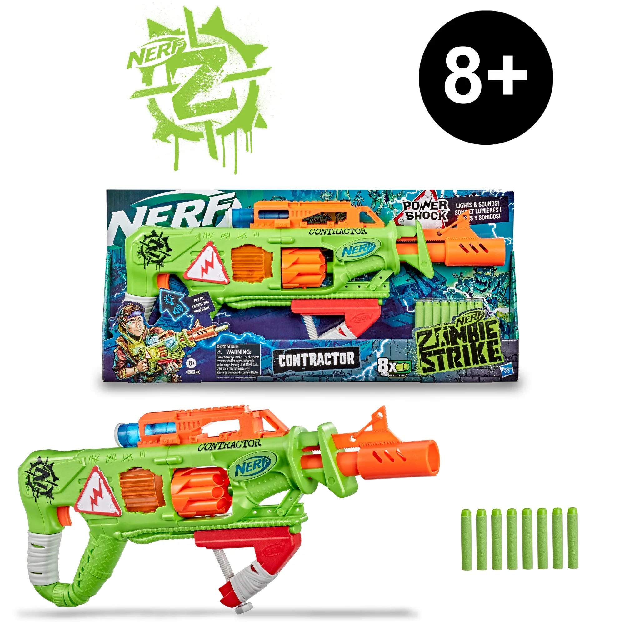 Zombie Strike Contractor Blaster, 8 Darts T1830
