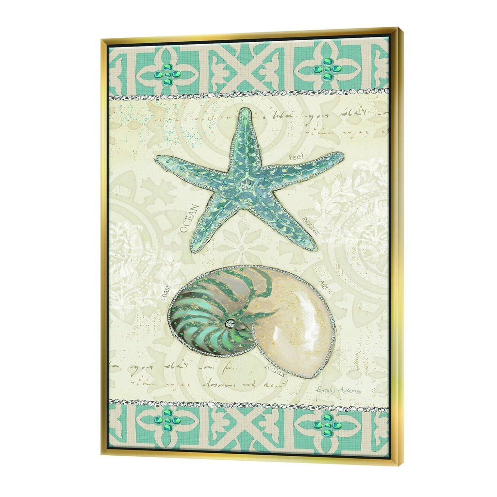 Nautical Coastal Framed Canvas B662