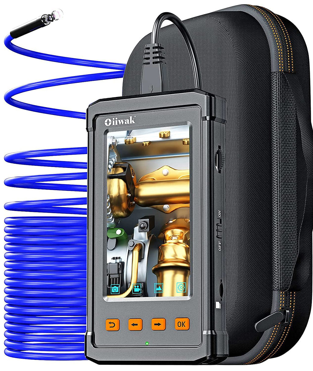 33FT 5.5mm 1080P Waterproof Sewer Inspection Camera with Lights 4.3'' IPS Screen O81264