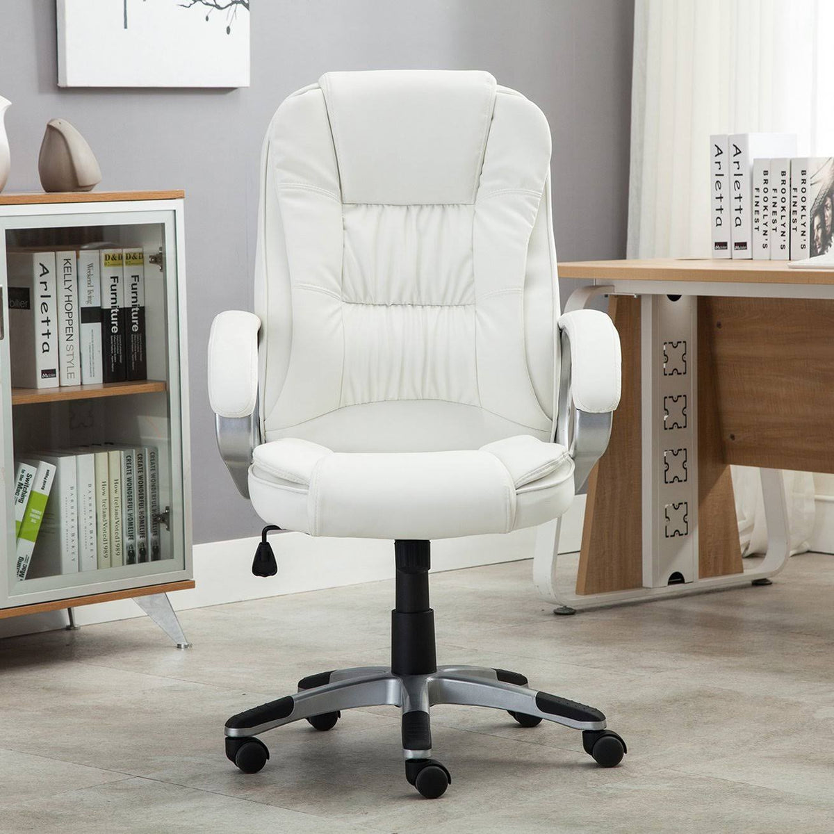 Black Ergonomic Office Leather Chair Z19464