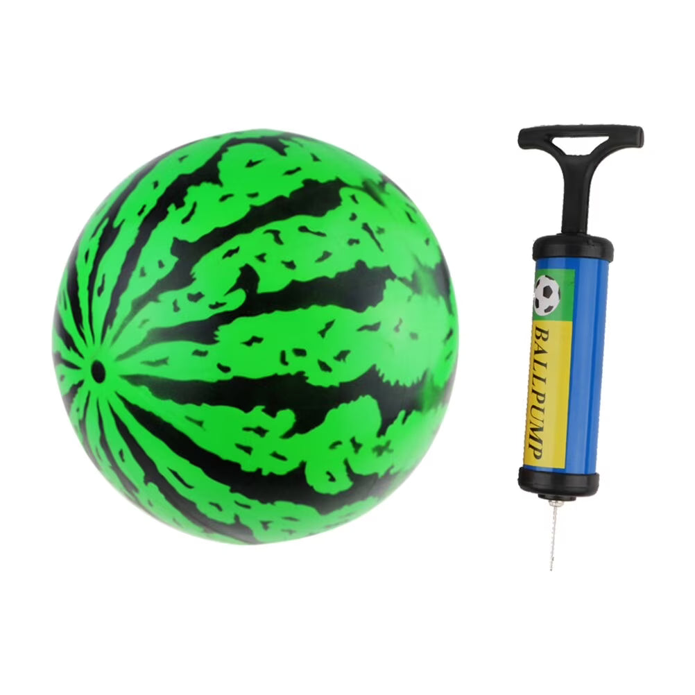 2Pcs 9 Inch Inflatable Bouncy Ball with Pump Kids Education Toys Q272
