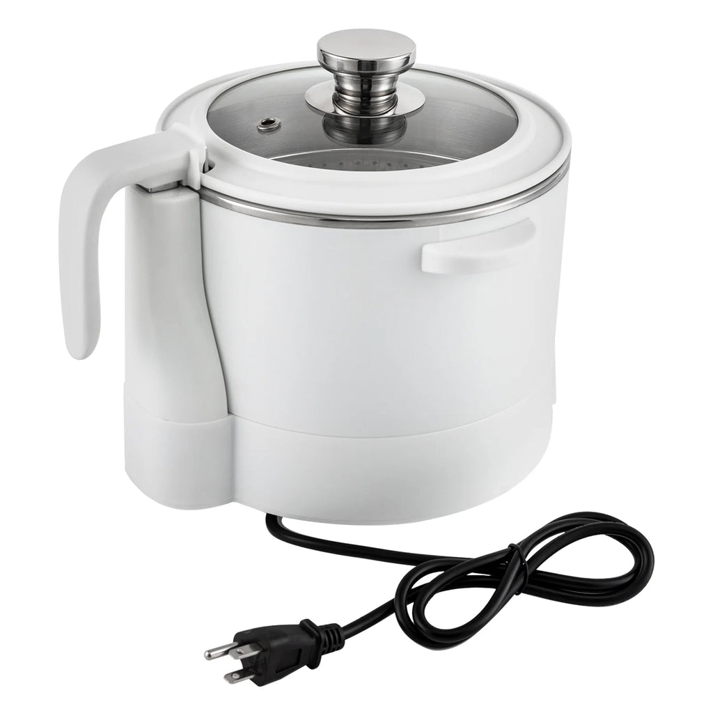 3L Stainless Steel Electric Hot Pot with Measuring Cup (White) V280265