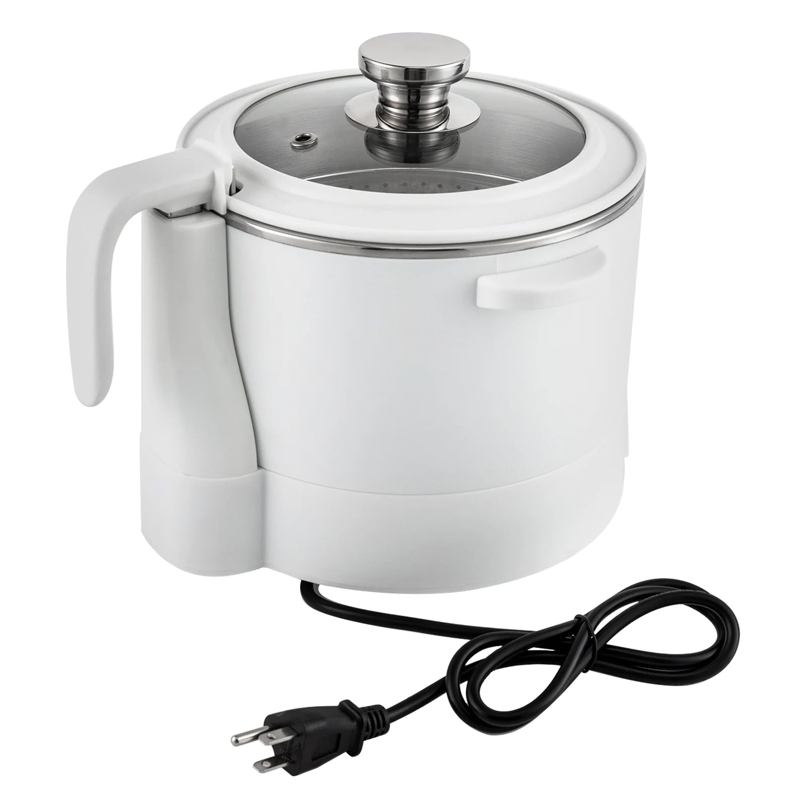 3L Stainless Steel Electric Hot Pot with Measuring Cup (White) V280265