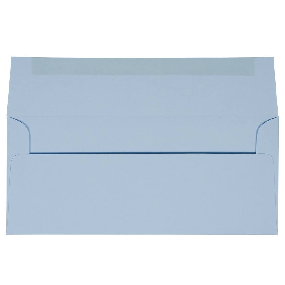 #10 Business Envelopes, Light Baby Blue, 1000/Carton L258