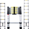 Telescoping Ladder 8.5FT 2.6M Aluminum Ladder F5753