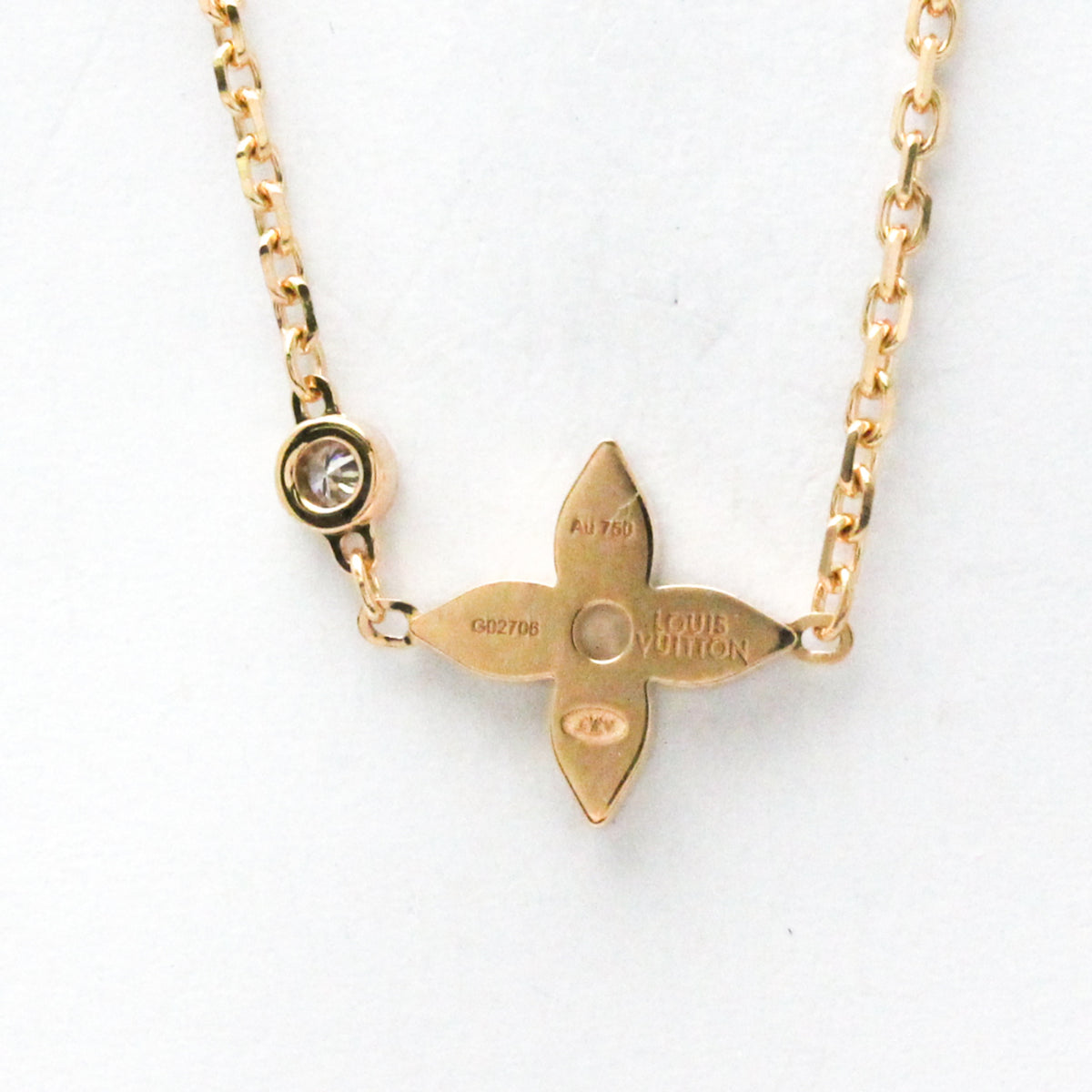 Pink Gold 18K Diamond Pendant Necklace K149568