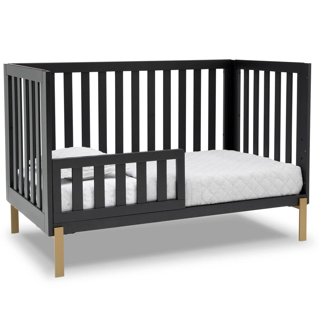 Midnight 4-in-1 Convertible Crib with Roll-Out Storage I290143