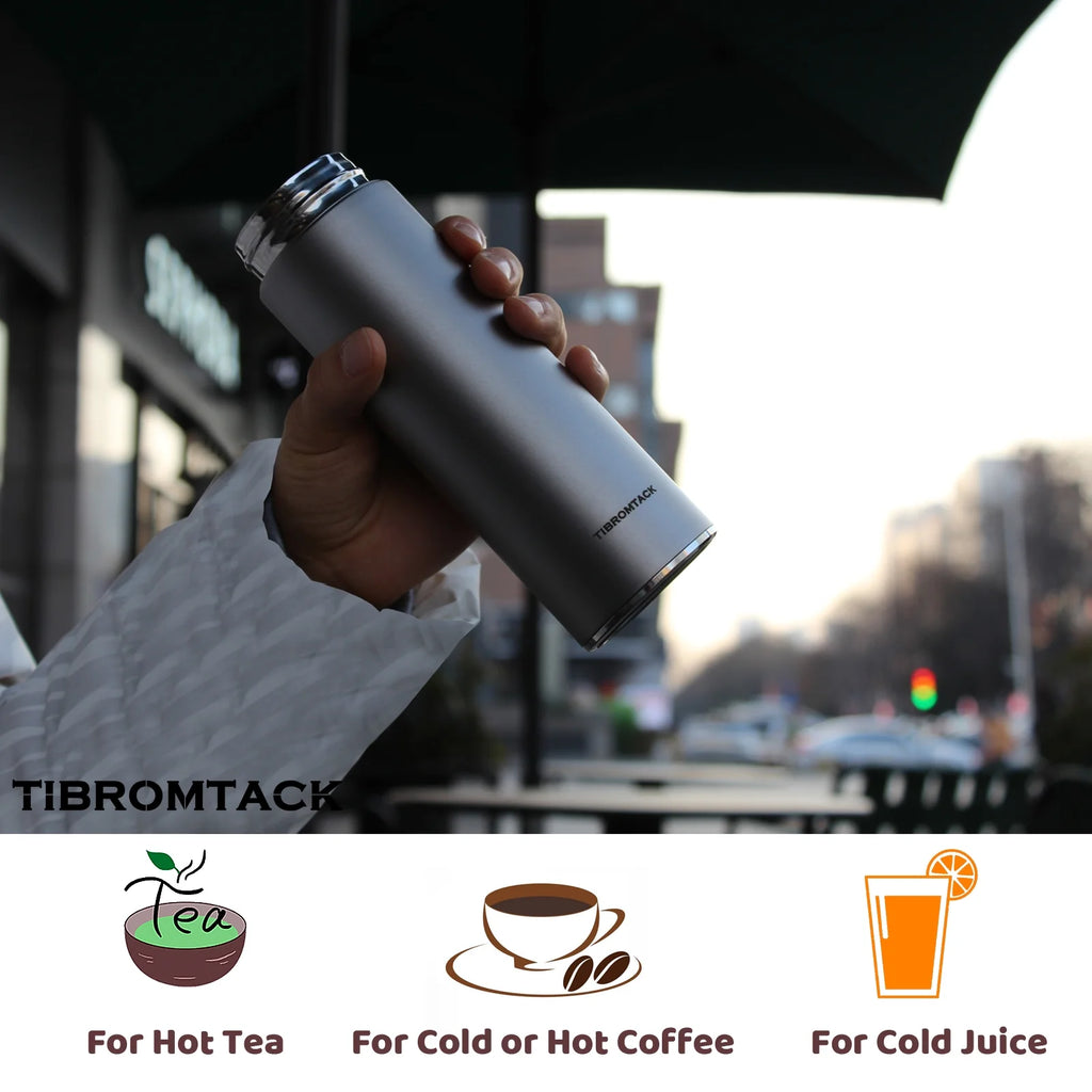 Titanium Insulated Water Bottle 320ml Double Wall Vacuum Thermos Bottle S9606