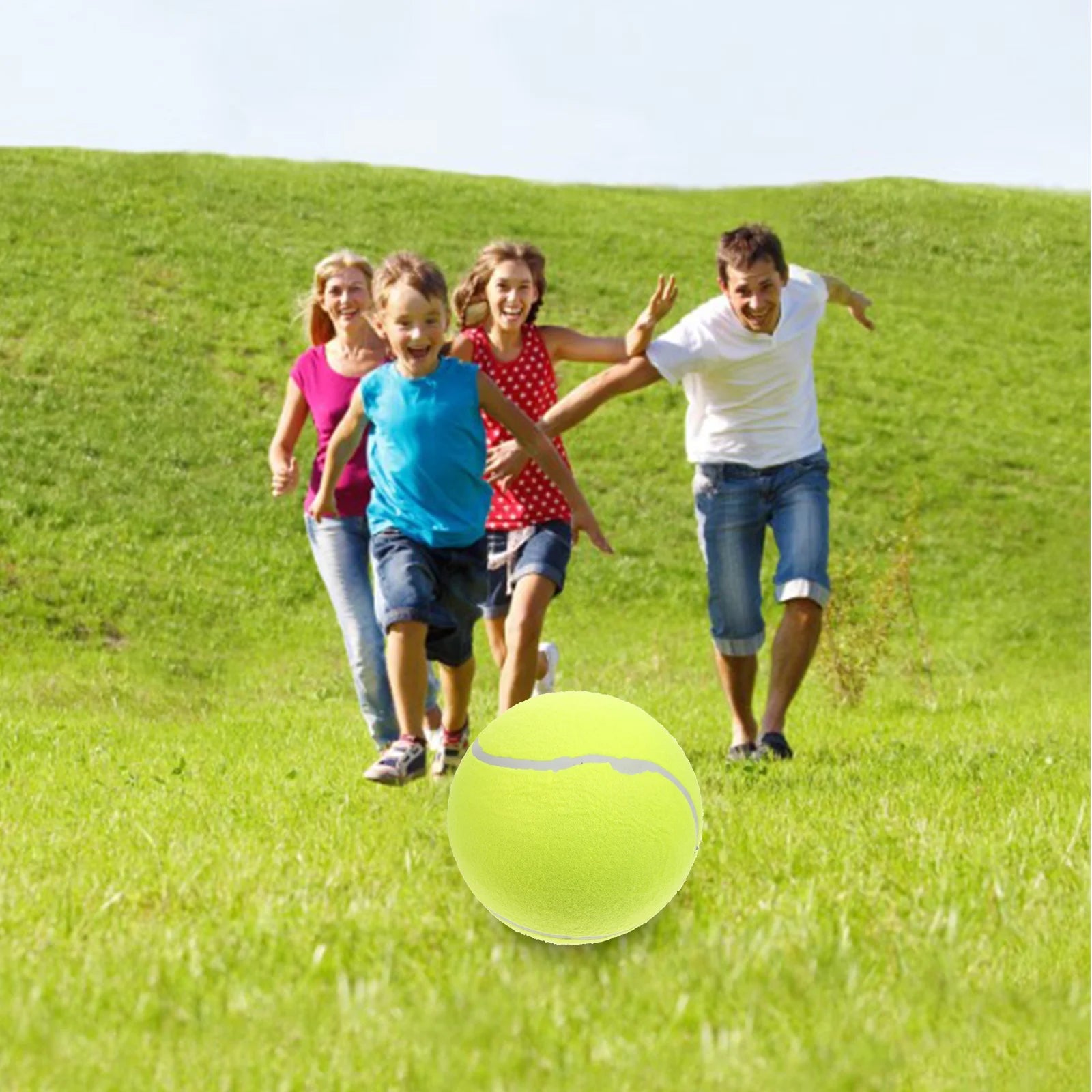 Yellow Inflatable Flannel Tennis Ball D626365