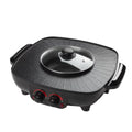 Electric Hot Pot with Square Smokeless BBQ Grill and Electric Baking Tray S27044
