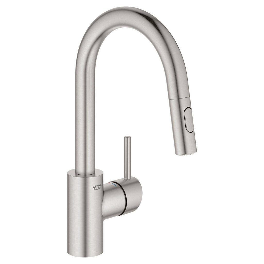 Single-Handle Kitchen Faucet in SuperSteel O17976
