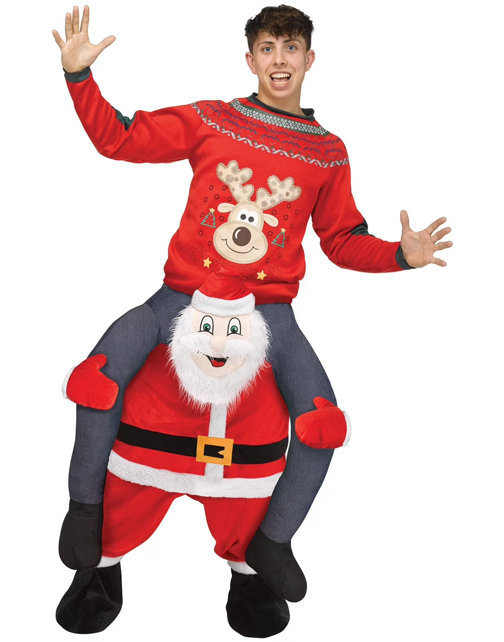 Fun World Carry Me Santa Costume for Adult Q9410