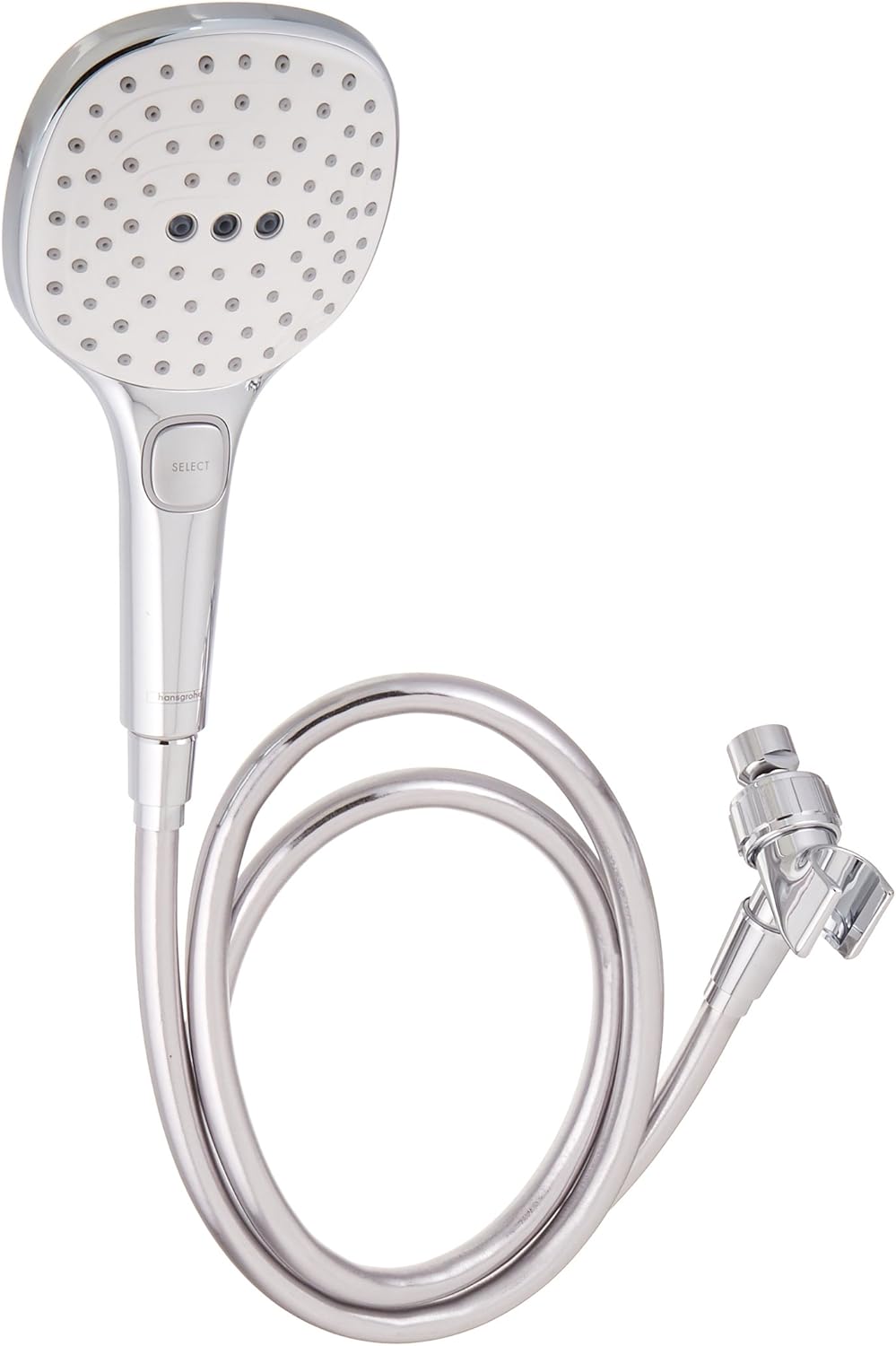 5-inch Handheld Shower Head Set with Hose in White/Chrome, 2.5 GPM R179